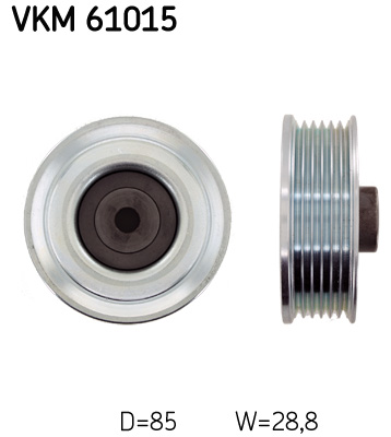 SKF VKM61015 Vezetőgörgő hosszbordásszíjhoz